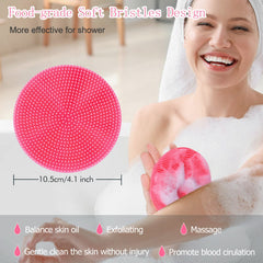 INNERNEED soft silicone body brush, skin-friendly for all skin types and gentle cleansing.