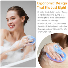 Innerneed soft silicone bristles close-up for thorough yet gentle cleansing.