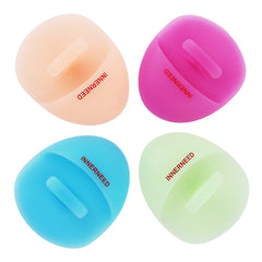 INNERNEED soft silicone face cleanser brush front view for gentle cleansing on sensitive skin.