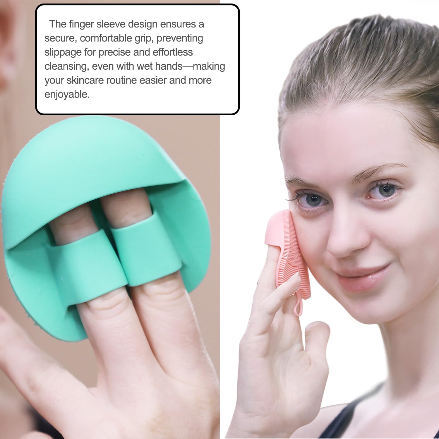 INNERNEED two-bristle design cleans pores and massages the skin.