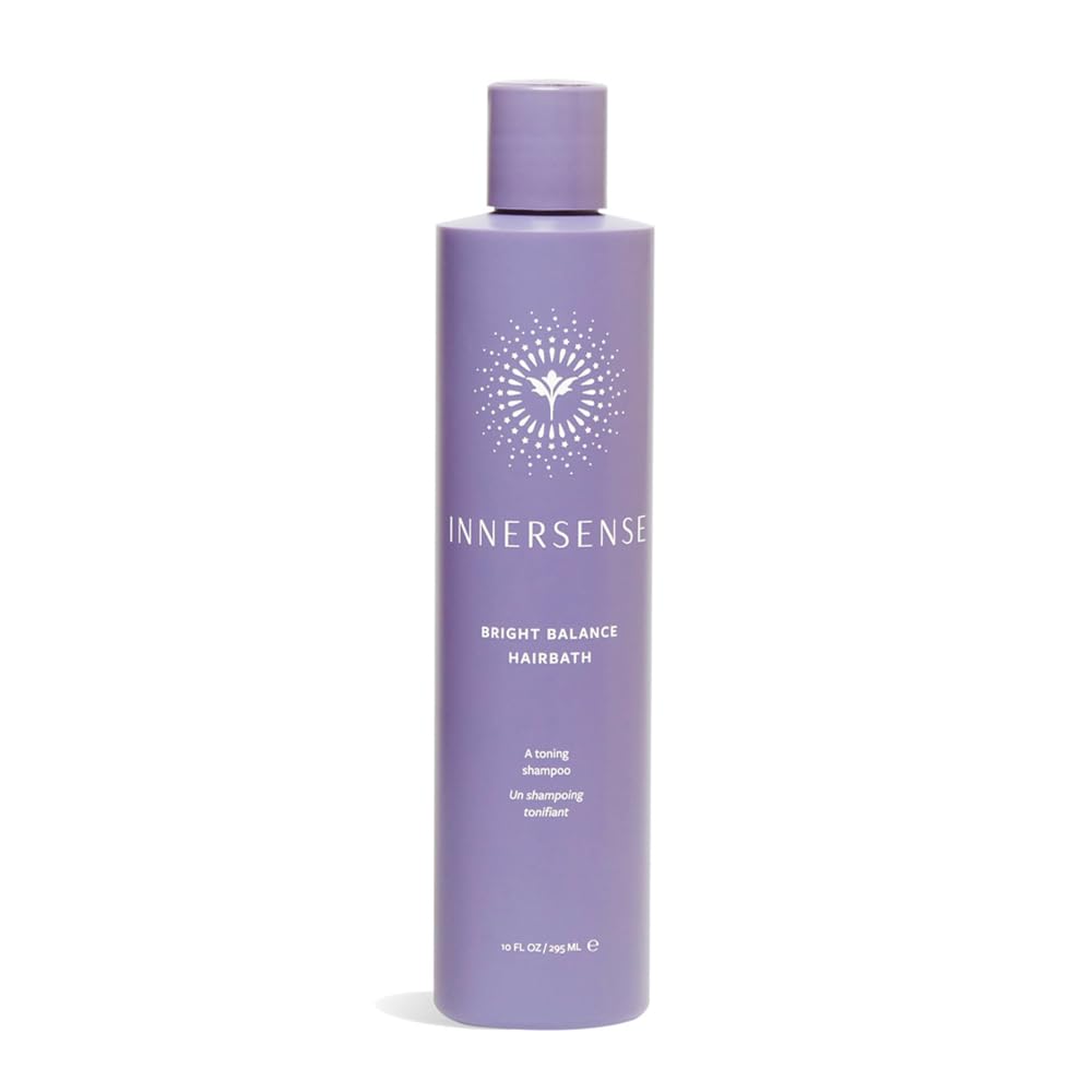 INNERSENSE Bright Balance Purple Toning Hairbath bottle for color-neutralizing care