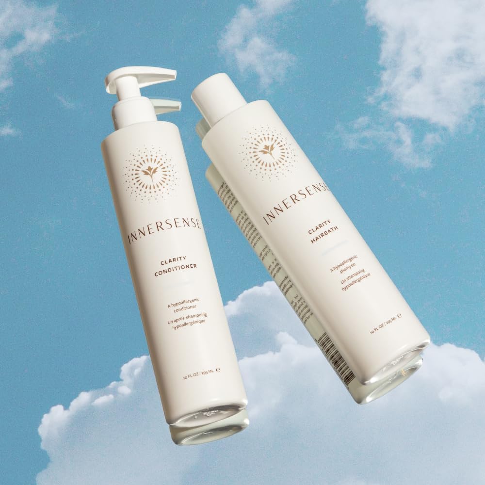 INNERSENSE Clarity Hairbath packaging reflects clean sourcing and ethical practices.
