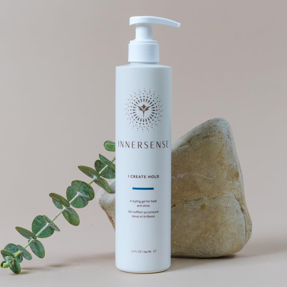 INNERSENSE I Create Hold gel ingredients chart featuring nettle and rooibos.