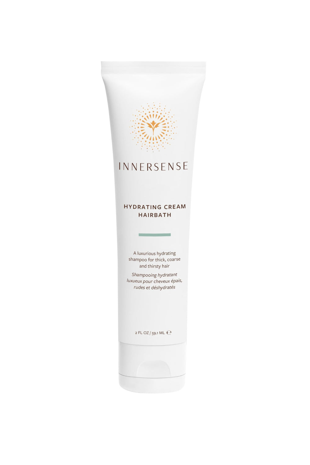 INNERSENSE Hydrating Travel Hair Trio shampoo bottle close-up highlights gentle cleansing