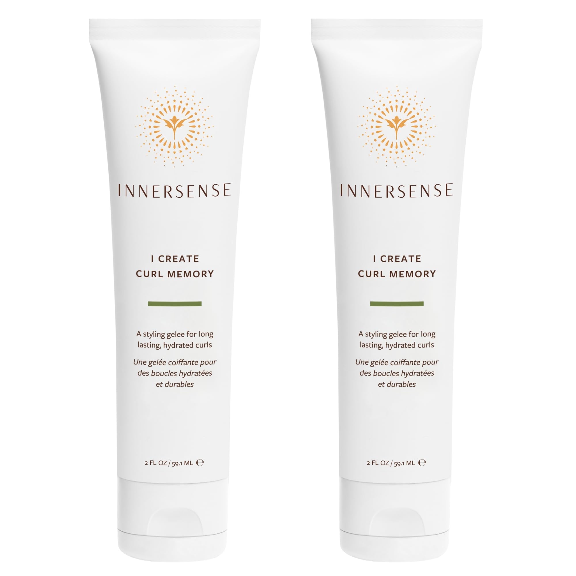 INNERSENSE I Create Curl Memory Gel bottle pour highlights a smooth, curl-ready formula.