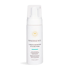 INNERSENSE I Create Definition Styling Foam bottle showcases defined curls with firm hold