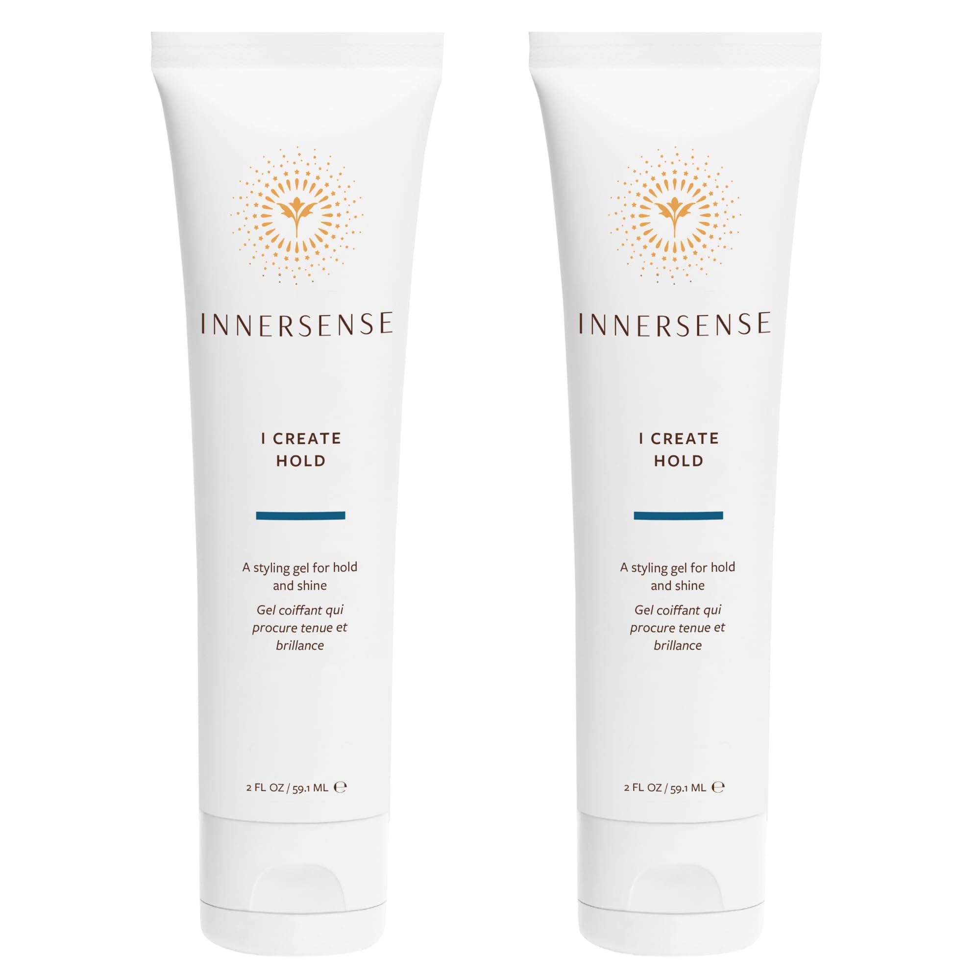 INNERSENSE I Create Hold Styling Gel bottle closeup for strong, natural hold.