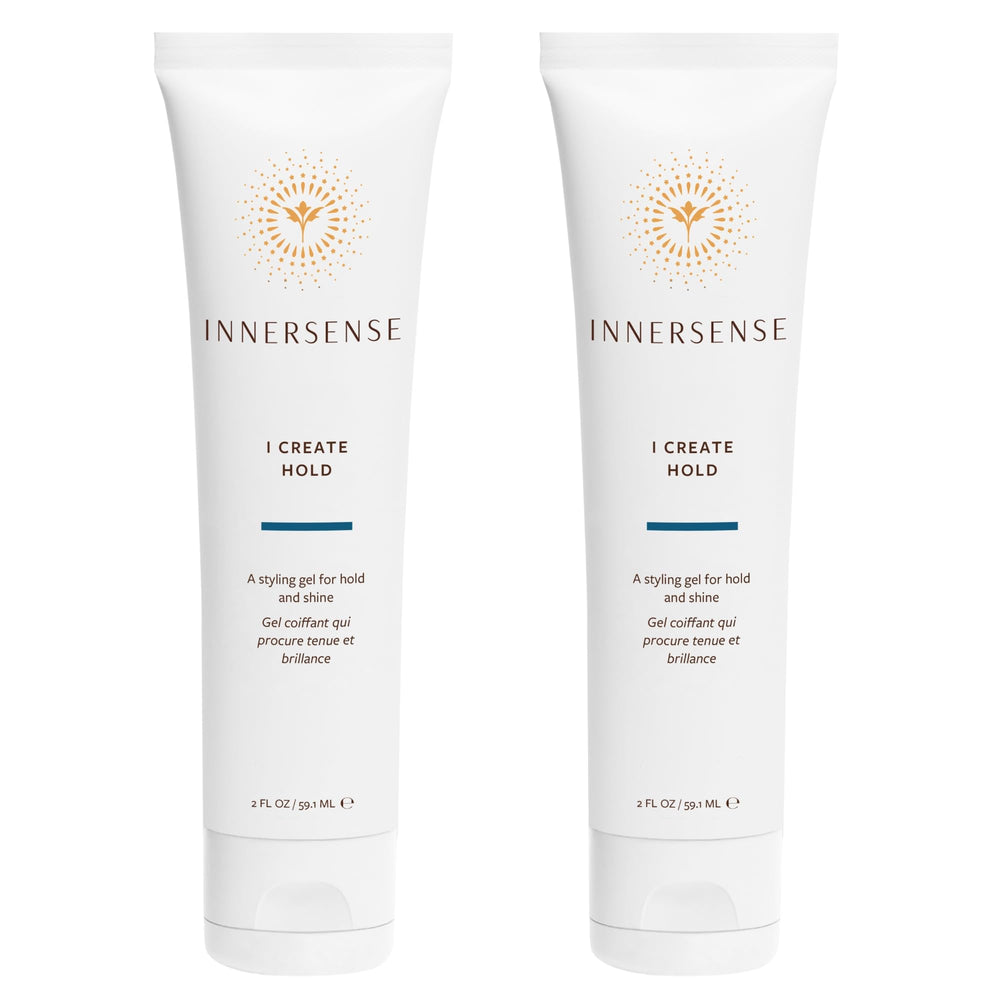 INNERSENSE I Create Hold Styling Gel bottle closeup for strong, natural hold.