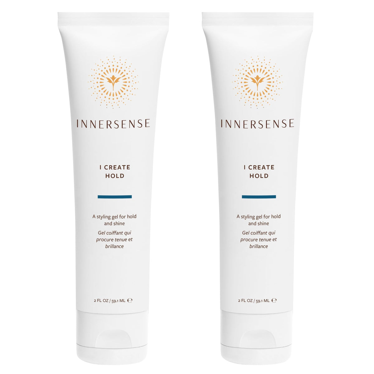 INNERSENSE I Create Hold Styling Gel bottle closeup for strong, natural hold.