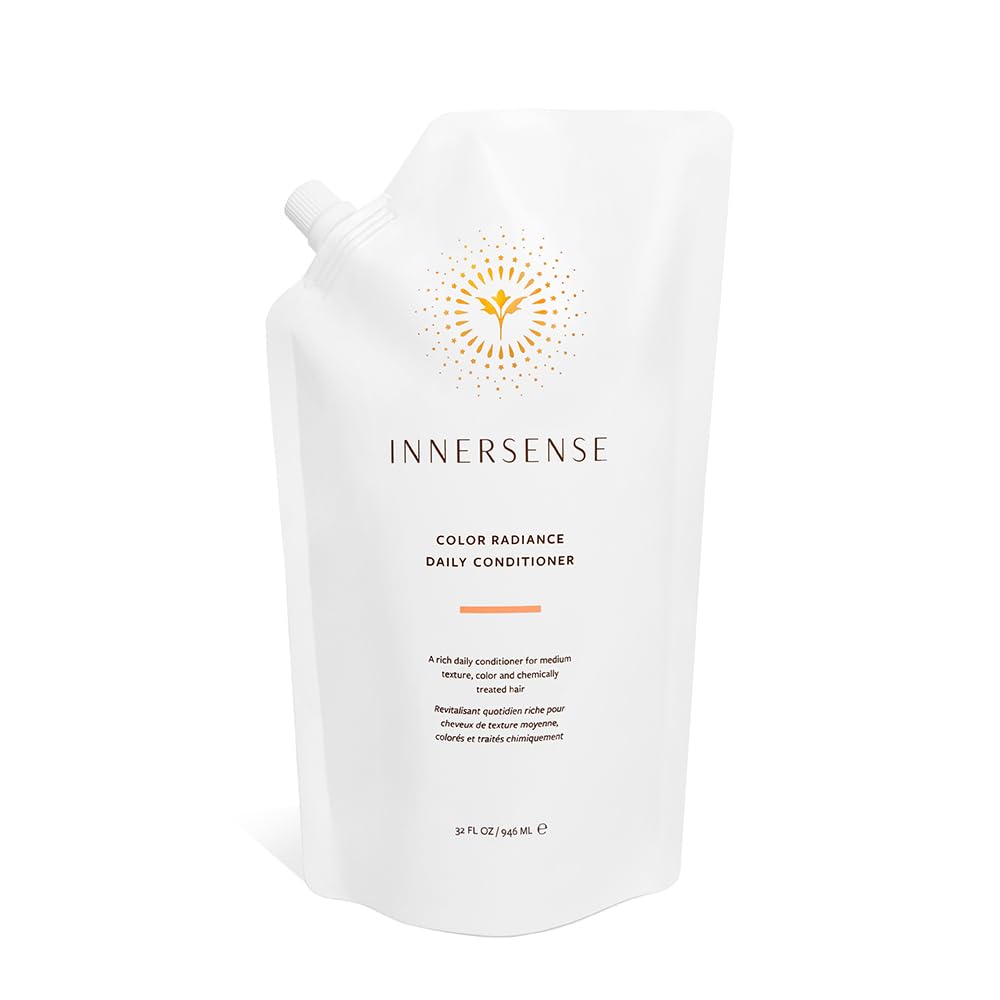 INNERSENSE Color Radiance daily conditioner bottle front promotes color preservation and shine