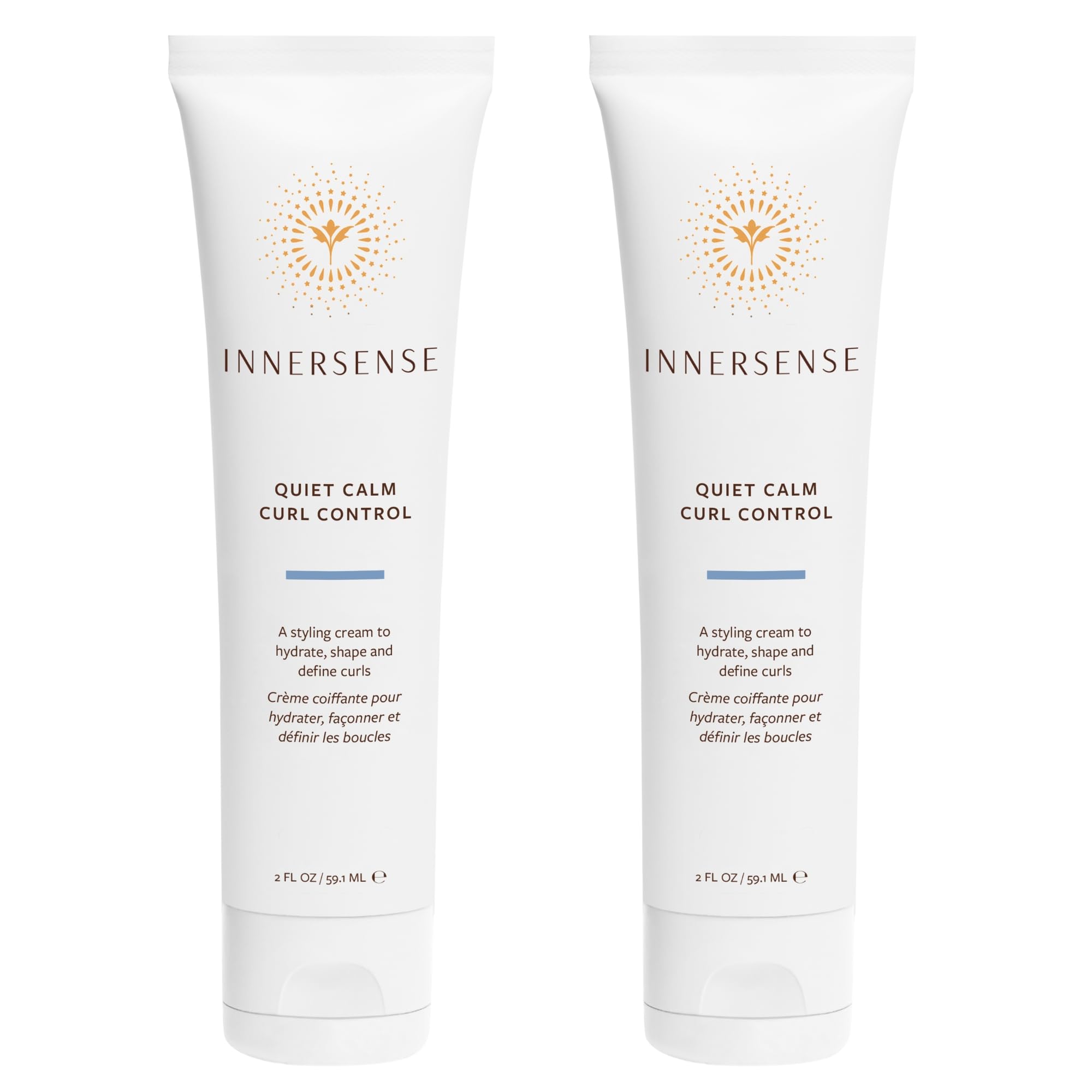 INNERSENSE Quiet Curl Control bottle delivering hydrated curls with a light feel.