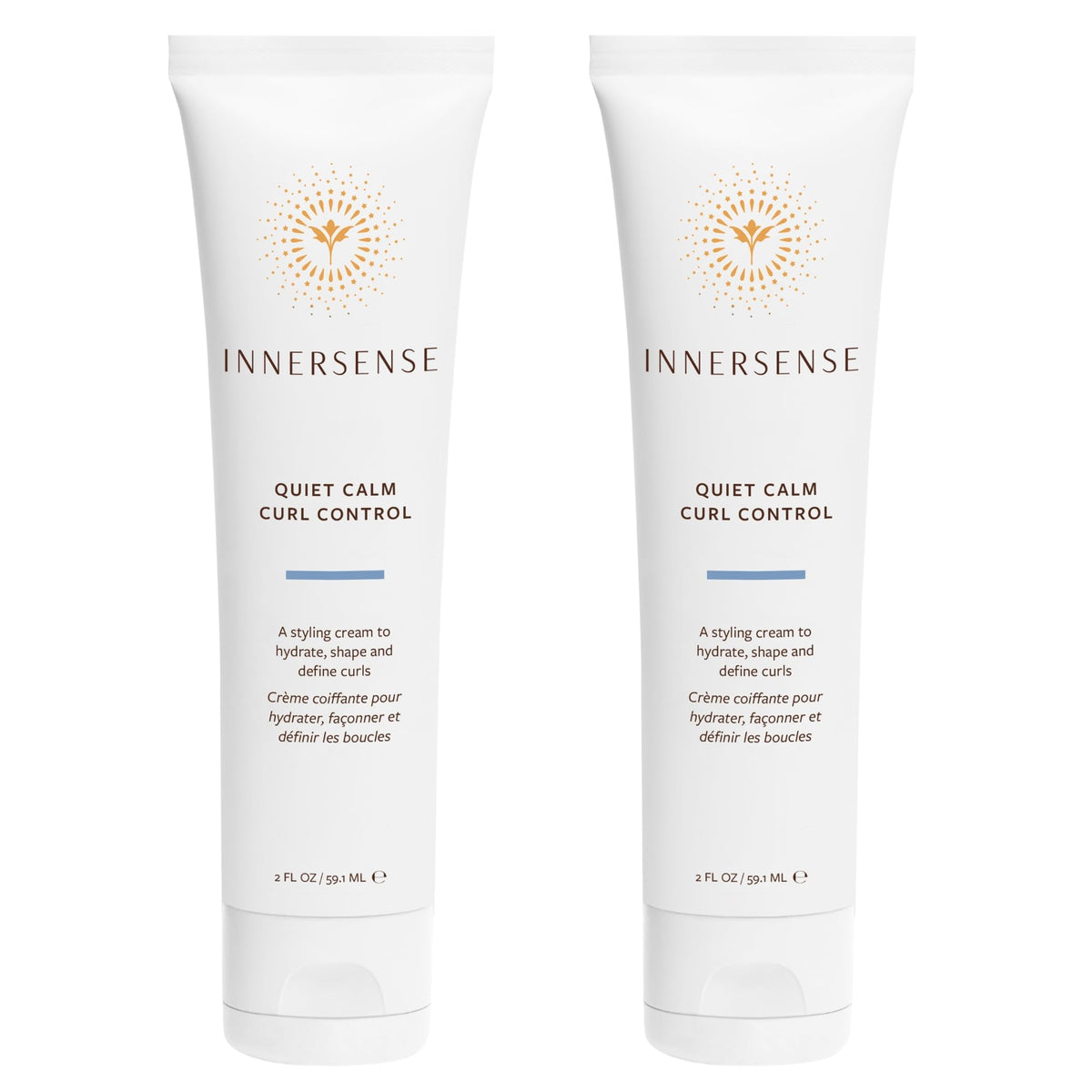 INNERSENSE Quiet Curl Control bottle delivering hydrated curls with a light feel.
