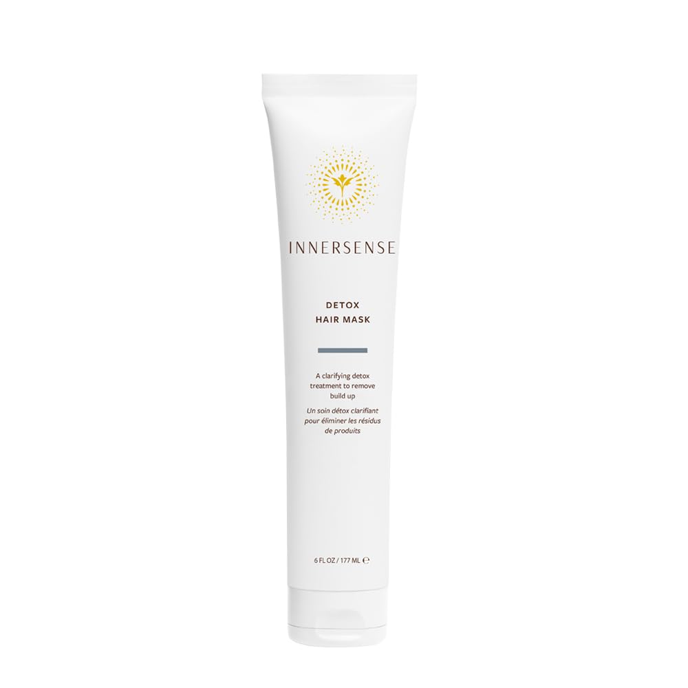 INNERSENSE Organic Detox Hair Mask bottle front for clarifying care