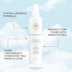Close-up of aloe and tamanu ingredients in INNERSENSE Sweet Spirit detailing lightweight nourishment.