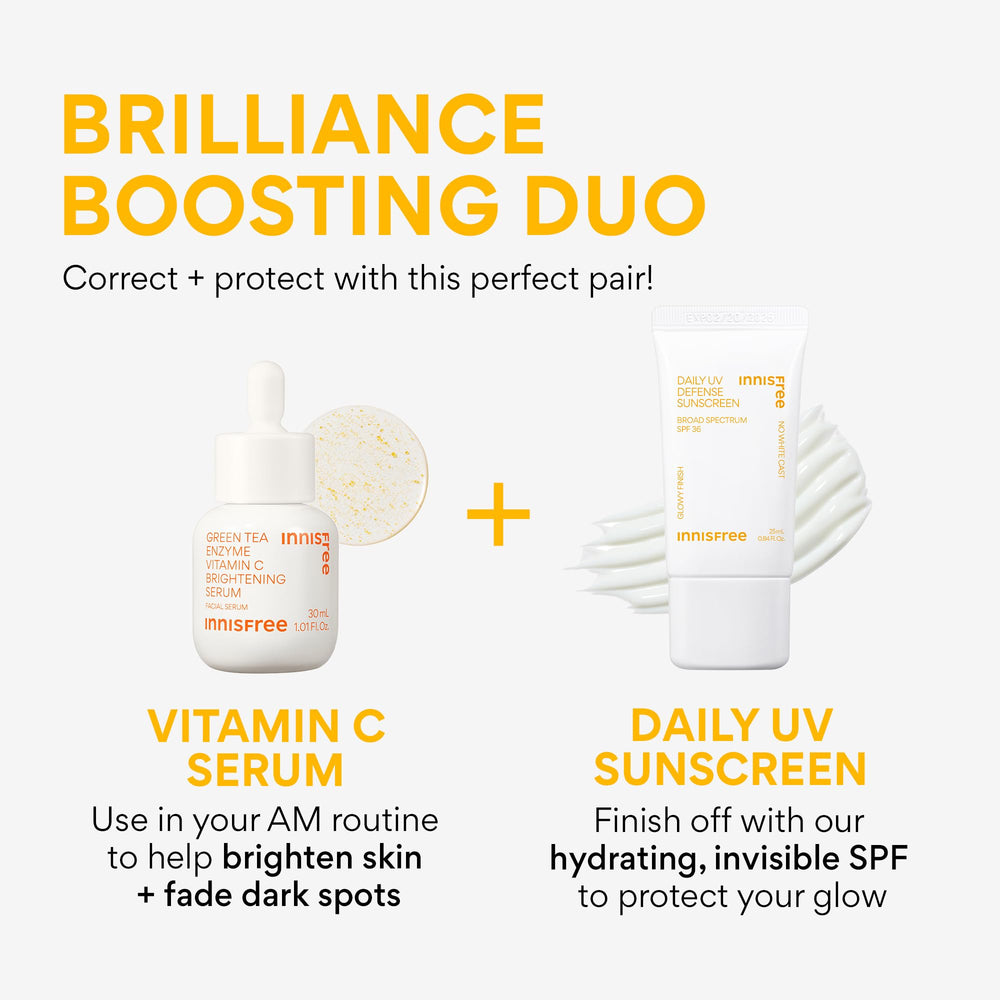 Innisfree Daily UV Defense sunscreen tube ready for daily protection.