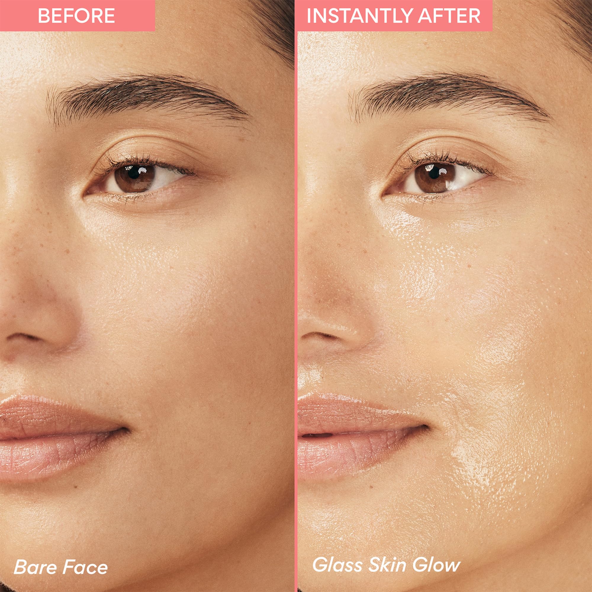 Vanity display with cherry blossoms evokes a skincare ritual for refreshed, glowing skin