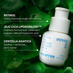 Innisfree Cica liposome ceramide hydration highlights soothing support.