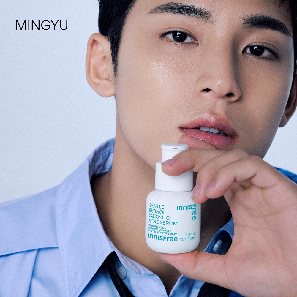 Innisfree routine image with SPF showcasing daytime protection alongside serum.