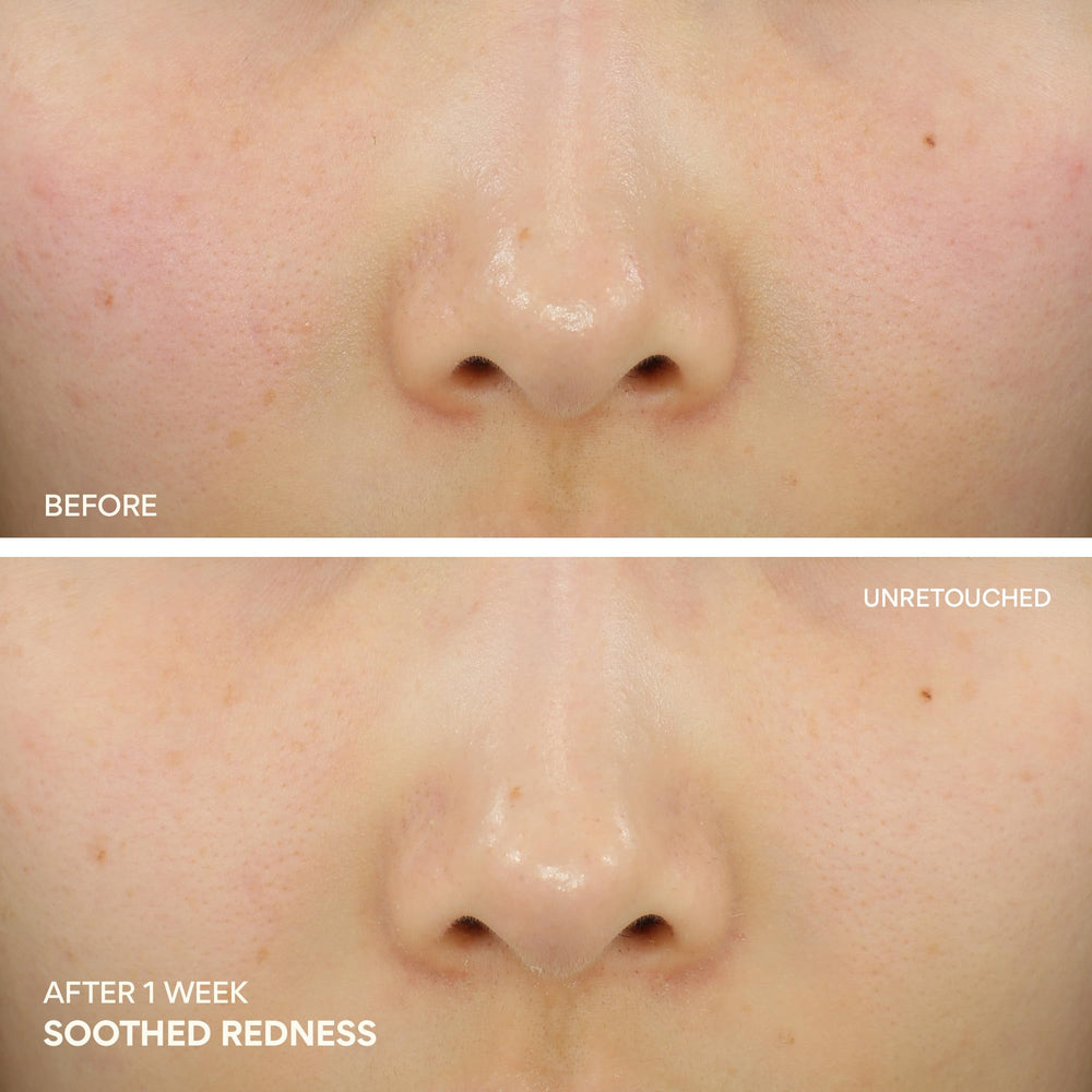 Innisfree Green Tea Ceramide Cream swirl on hand showing breathable, fast-absorbing texture.