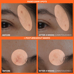 innisfree Green Tea Enzyme Serum floating capsules indicate gradual brightening.