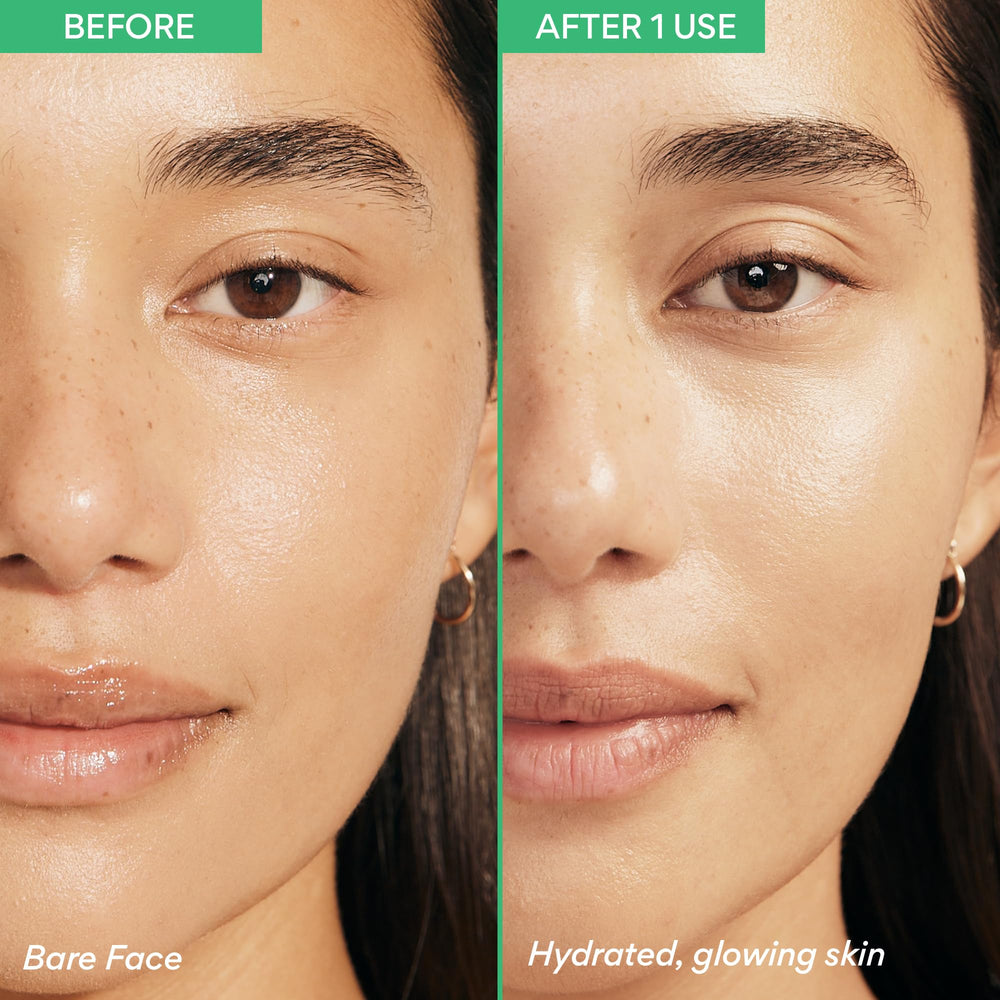 Innisfree Green Tea Enzyme PHA Toner applied with cotton pad for even tone
