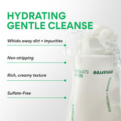 innisfree espuma cremosa de té verde para una limpieza suave que respeta la piel.