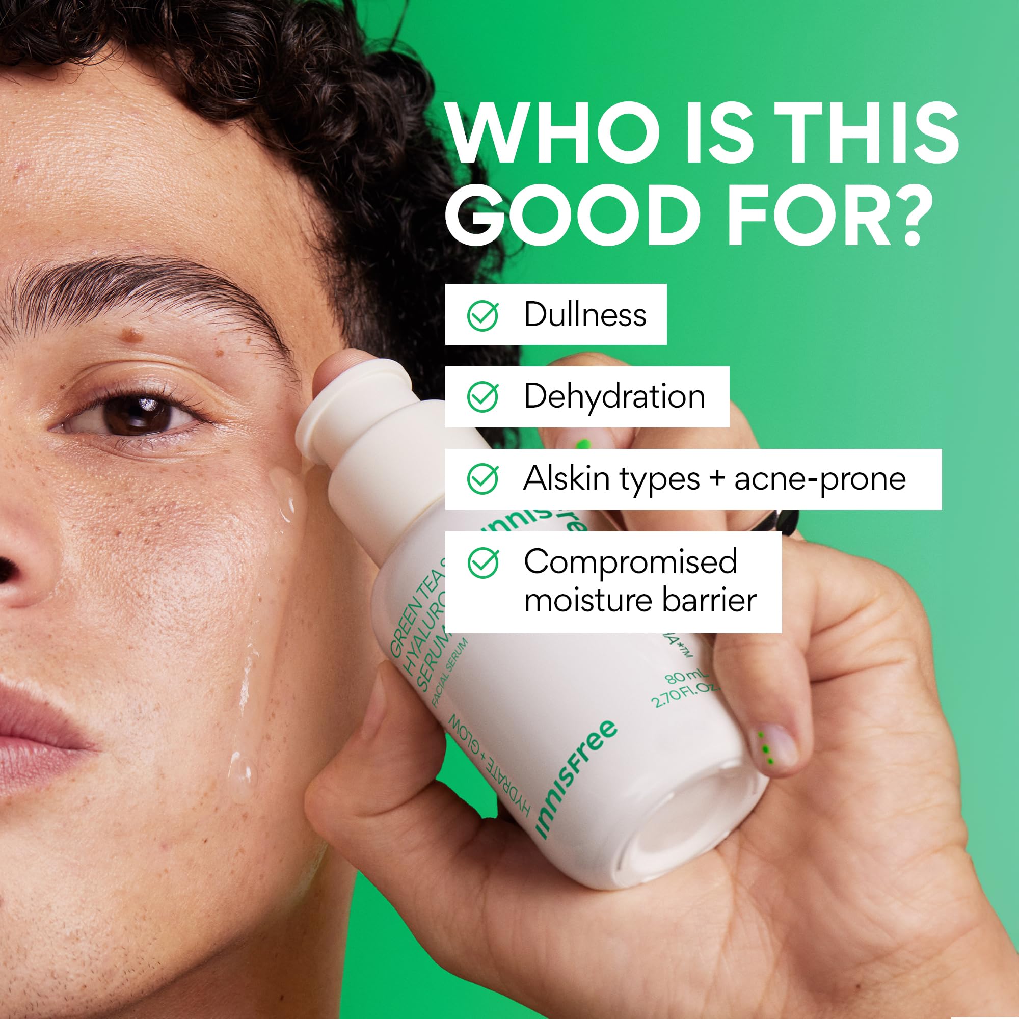 Panel emphasizes niacinamide and panthenol in the Innisfree serum