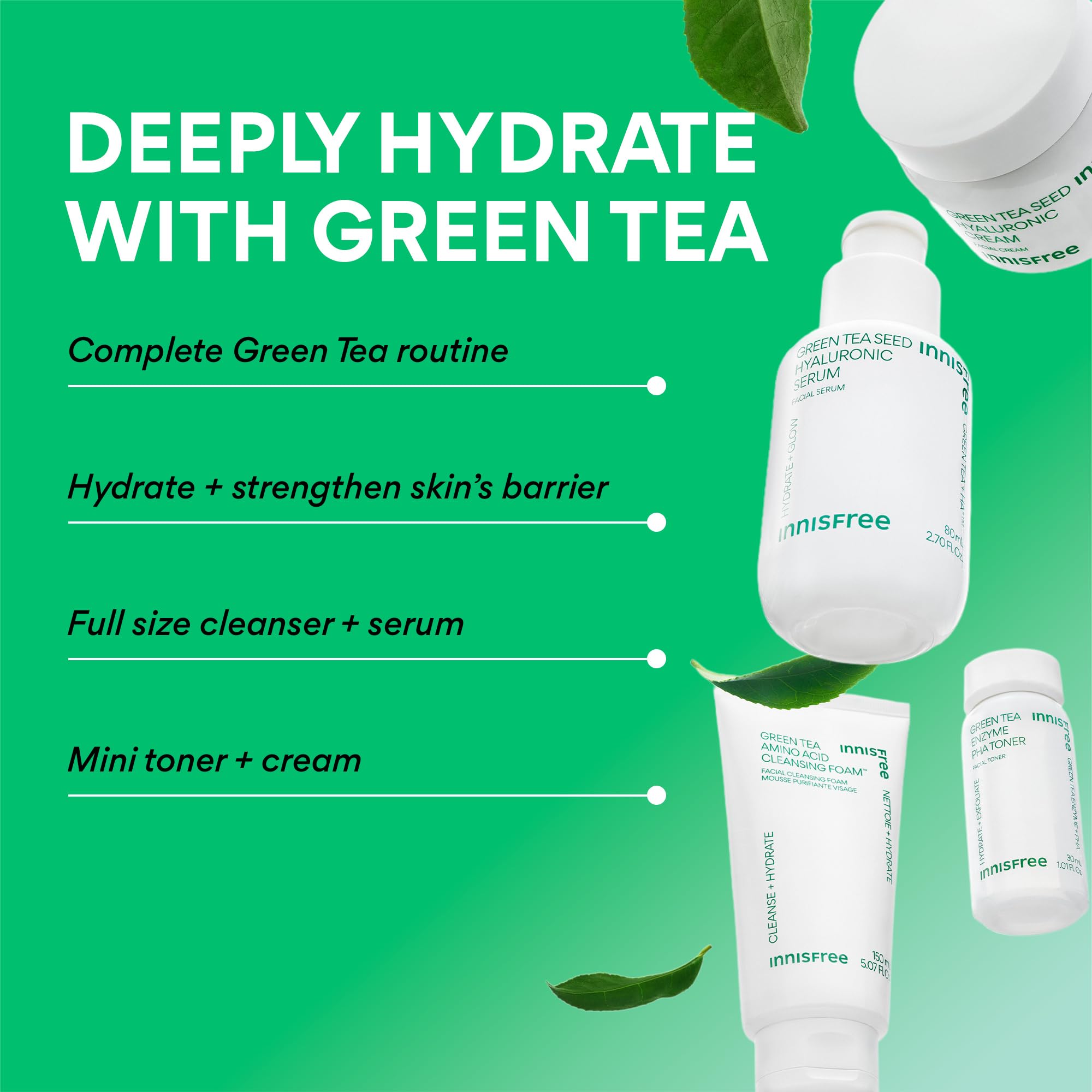 innisfree green tea seed hyaluronic serum delivers hydration and luminous skin