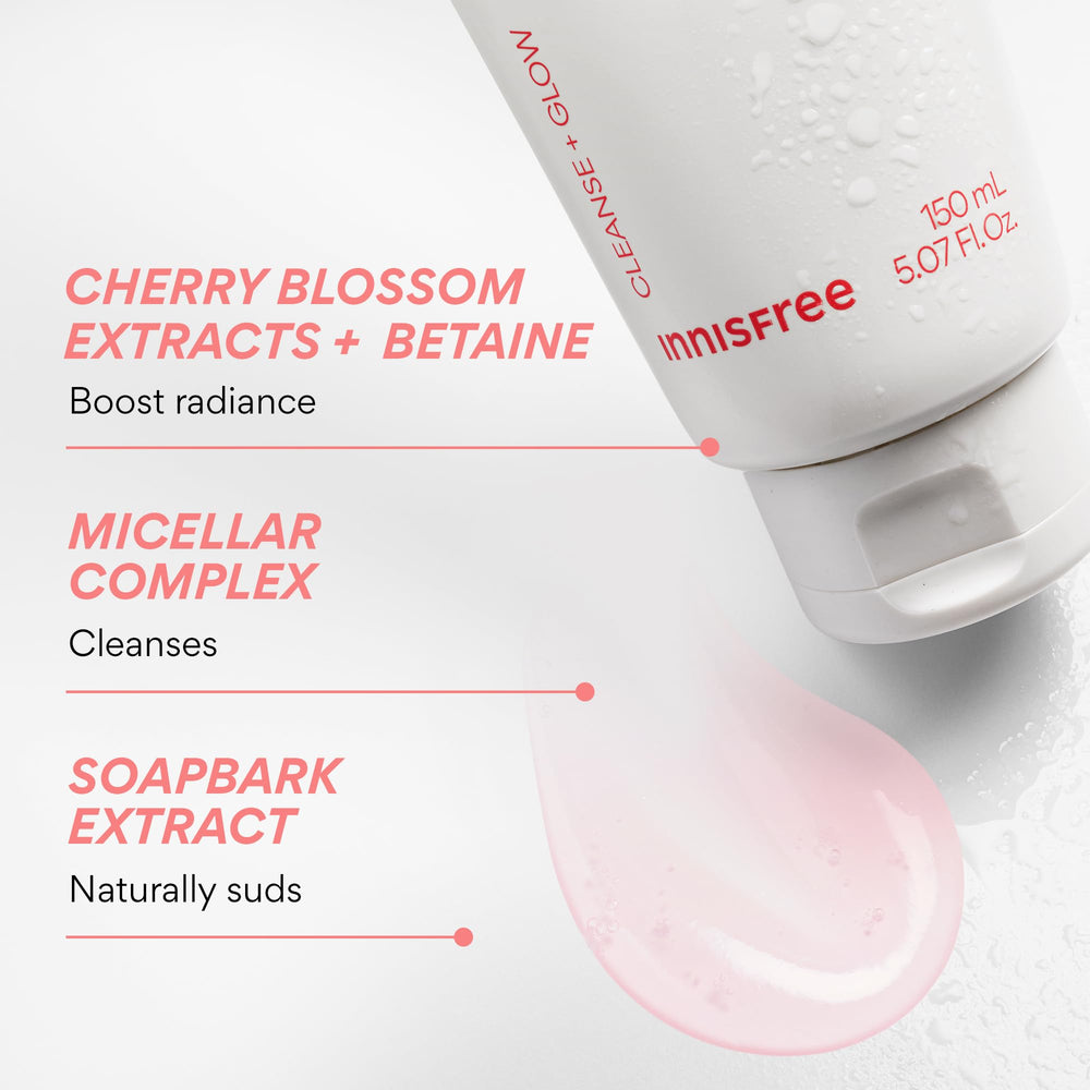 innisfree limpiador gel cerezo espuma natural para limpieza suave