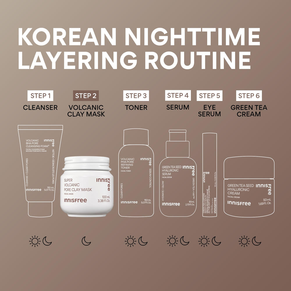 Innisfree Super Volcanic Clay Mask balances oily skin without over-drying.