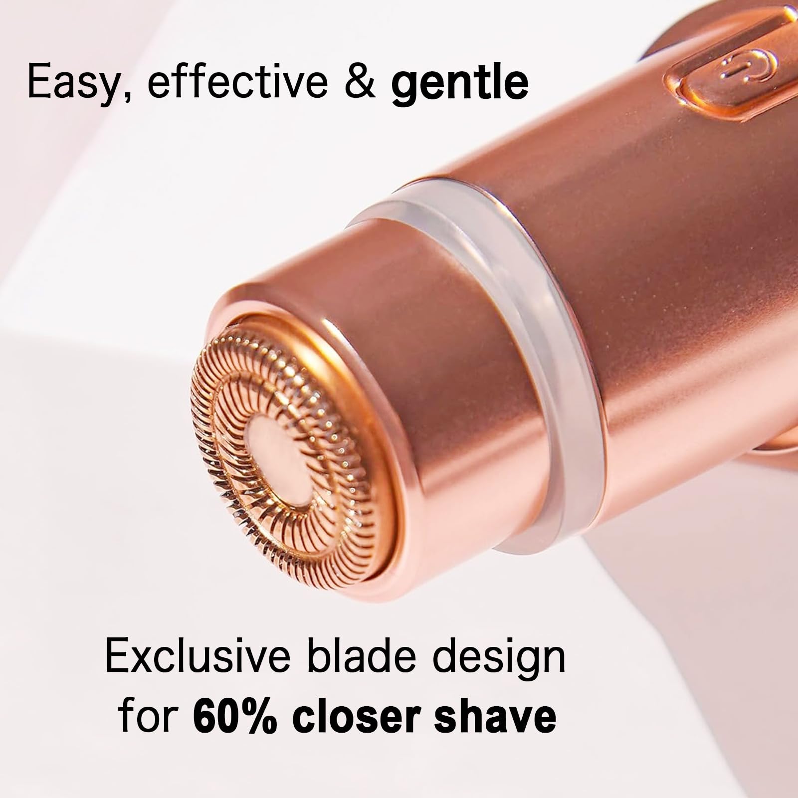 INNOBEAUT 18K-gold plated head, hypoallergenic feel on lips and cheeks.