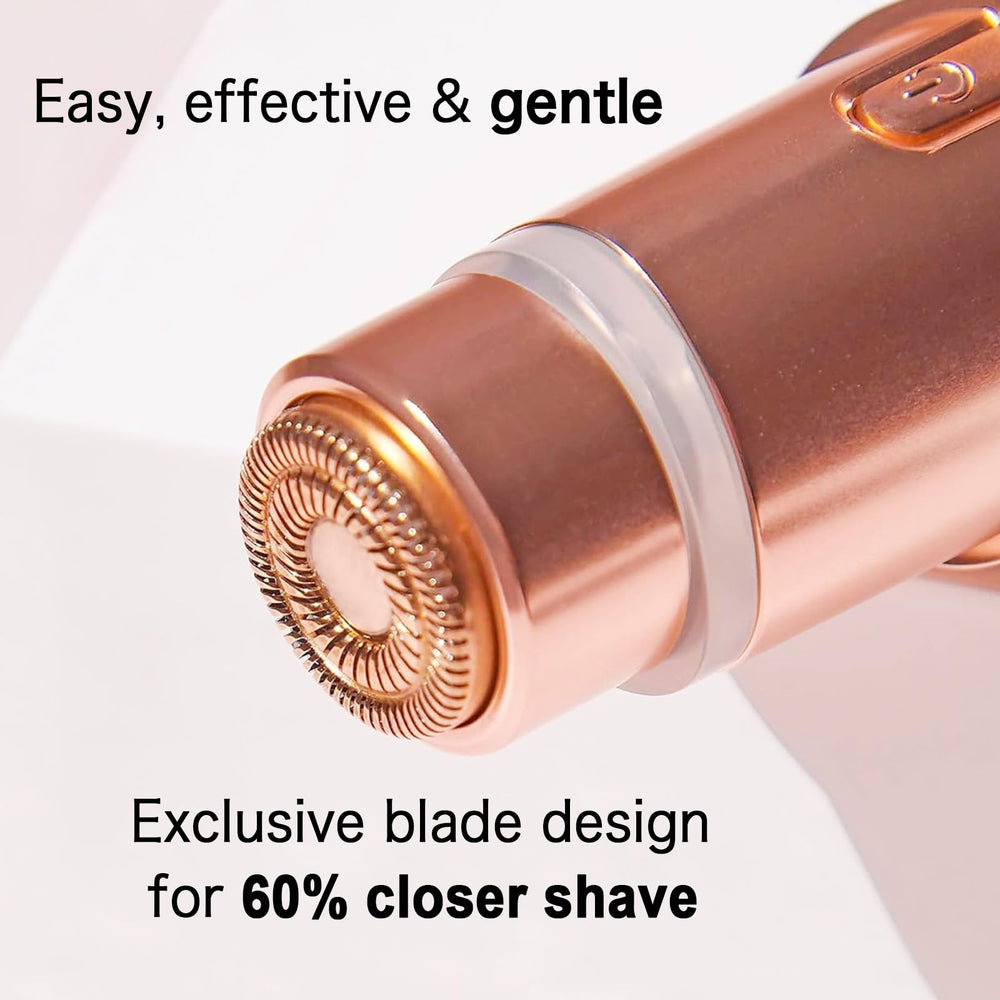 INNOBEAUT 18K-gold plated head, hypoallergenic feel on lips and cheeks.