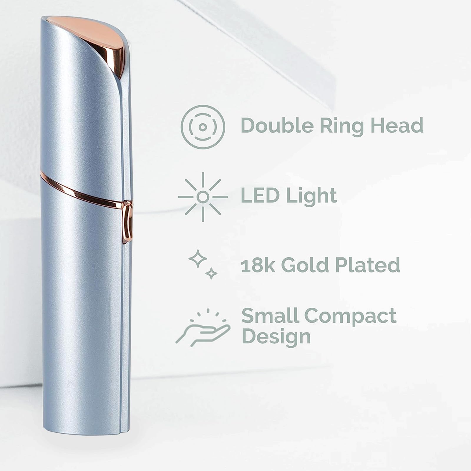 Lipstick-shaped design, INNOBEAUT, portable for home and travel use.