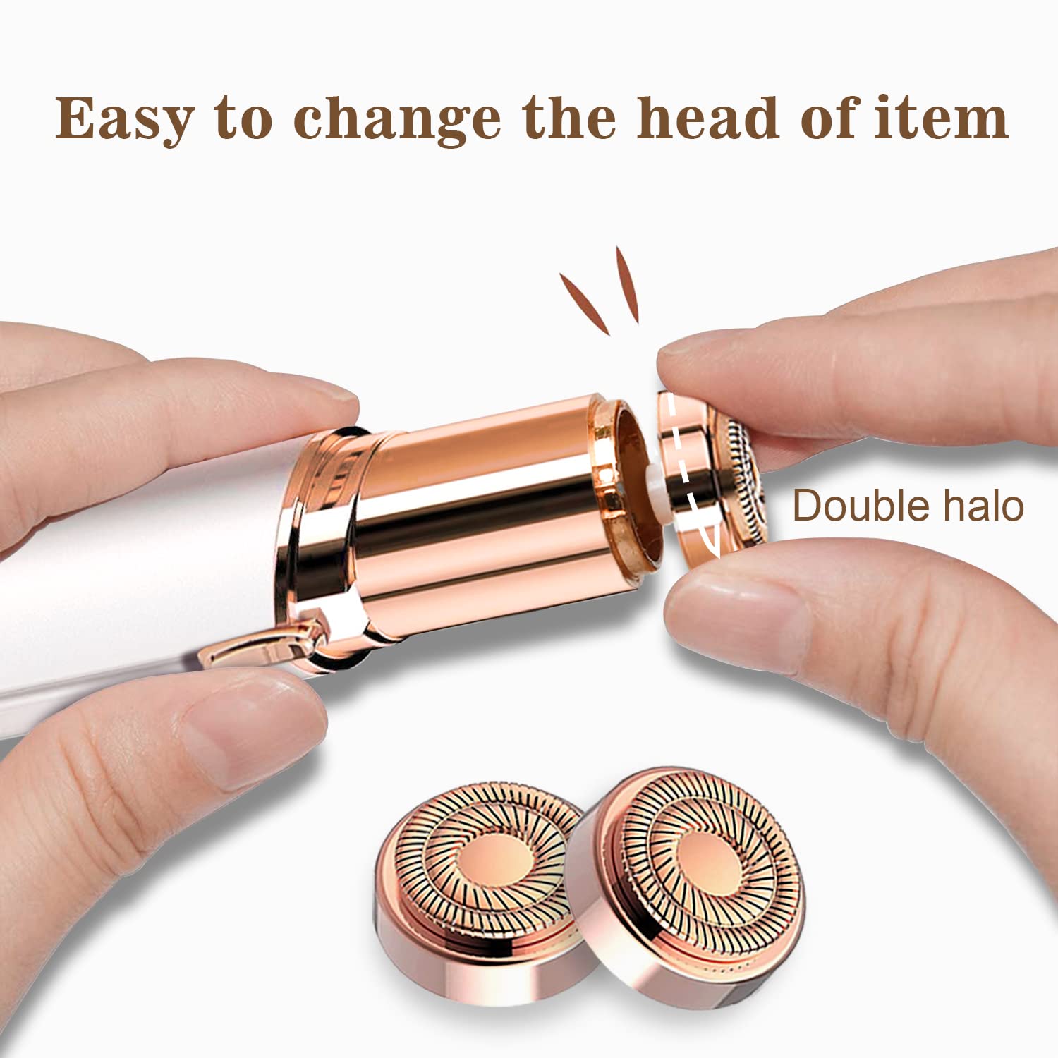 Innobeaut facial hair remover for chin used for delicate grooming.