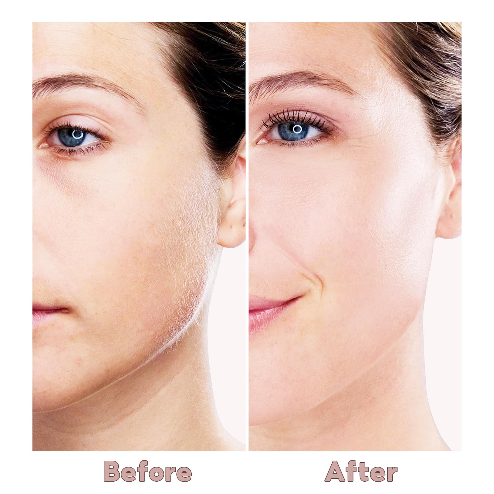 innobeaut facial hair remover close-up blade and rounded head for safe use.