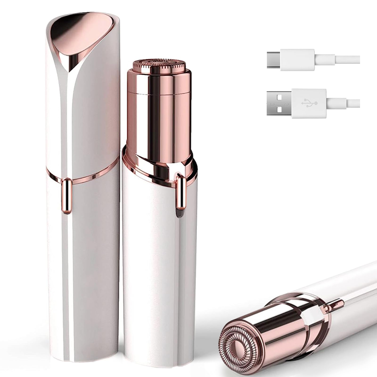 innobeaut facial hair remover for women front view, portable for on-the-go touch-ups.