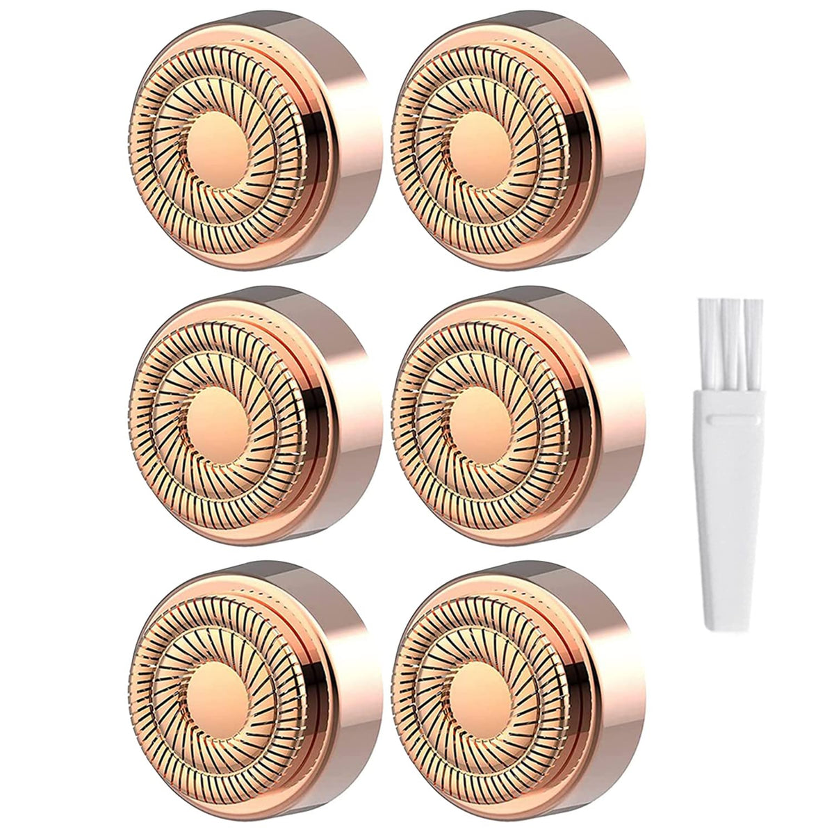Innobeaut Gen-2 replacement head with double halo for smooth facial hair removal.