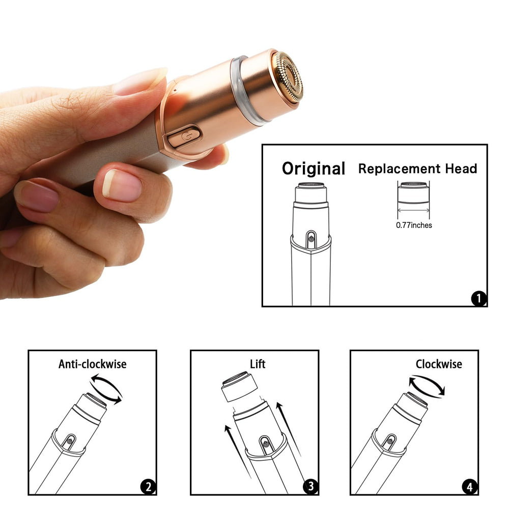 INNOBEAUT Includes two replacement heads and cleaning brush for convenience.