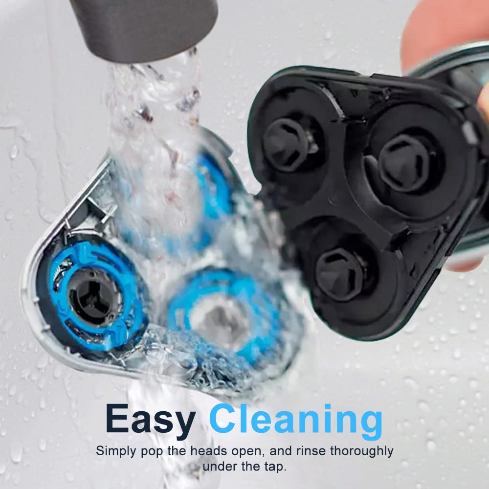 innobeaut 3-pack SH50 blades display for Philips Norelco 5000 models.