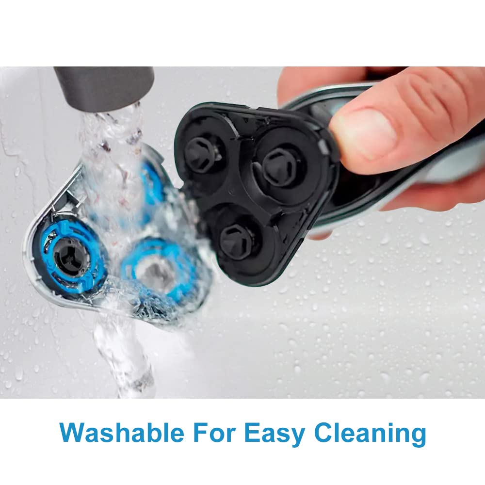 Round-head design protects skin during shaving with SH50