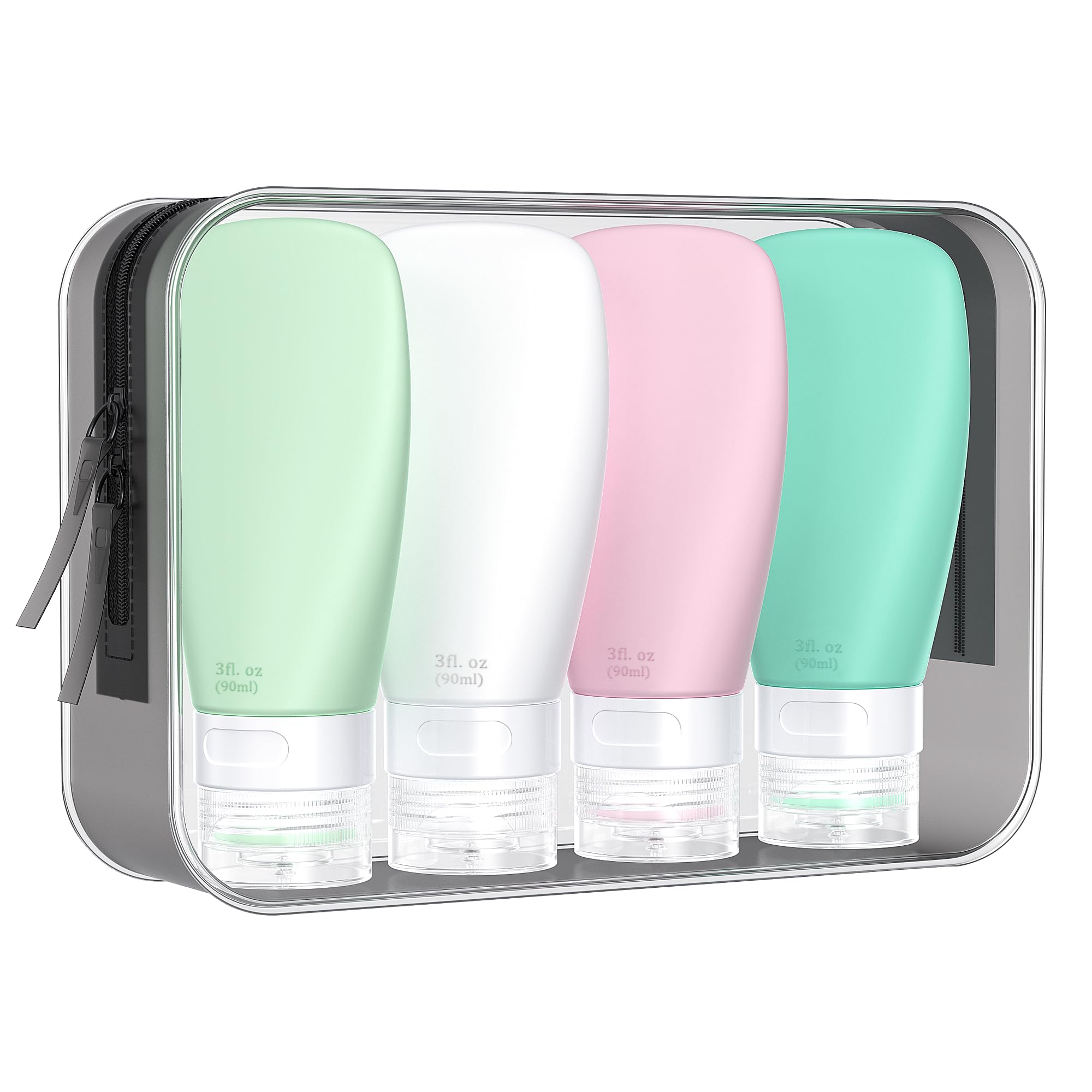 INSFIT travel bottles leakproof design with three-layer seal for mess-free packing