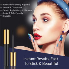 INSMART magnetic eyeliner tube close-up highlighting magnetic particles