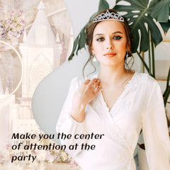 inSowni diadema con brillos para bodas y graduaciones