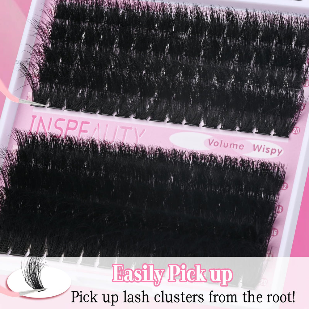INSPEAUTY Lash Tweezers enable precise placement for cleaner results.