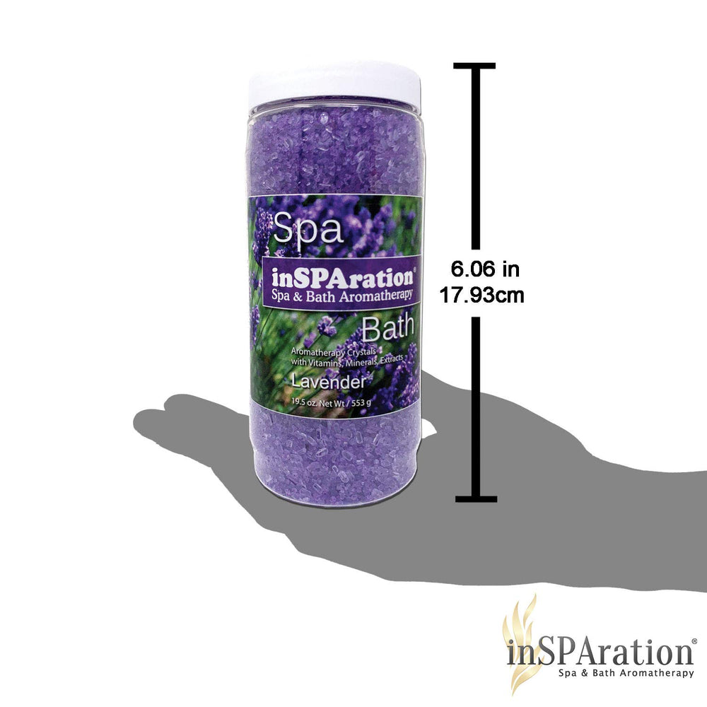 InSPAration Lavanda: cristales-seguridad-agua, sin obstruir filtros.