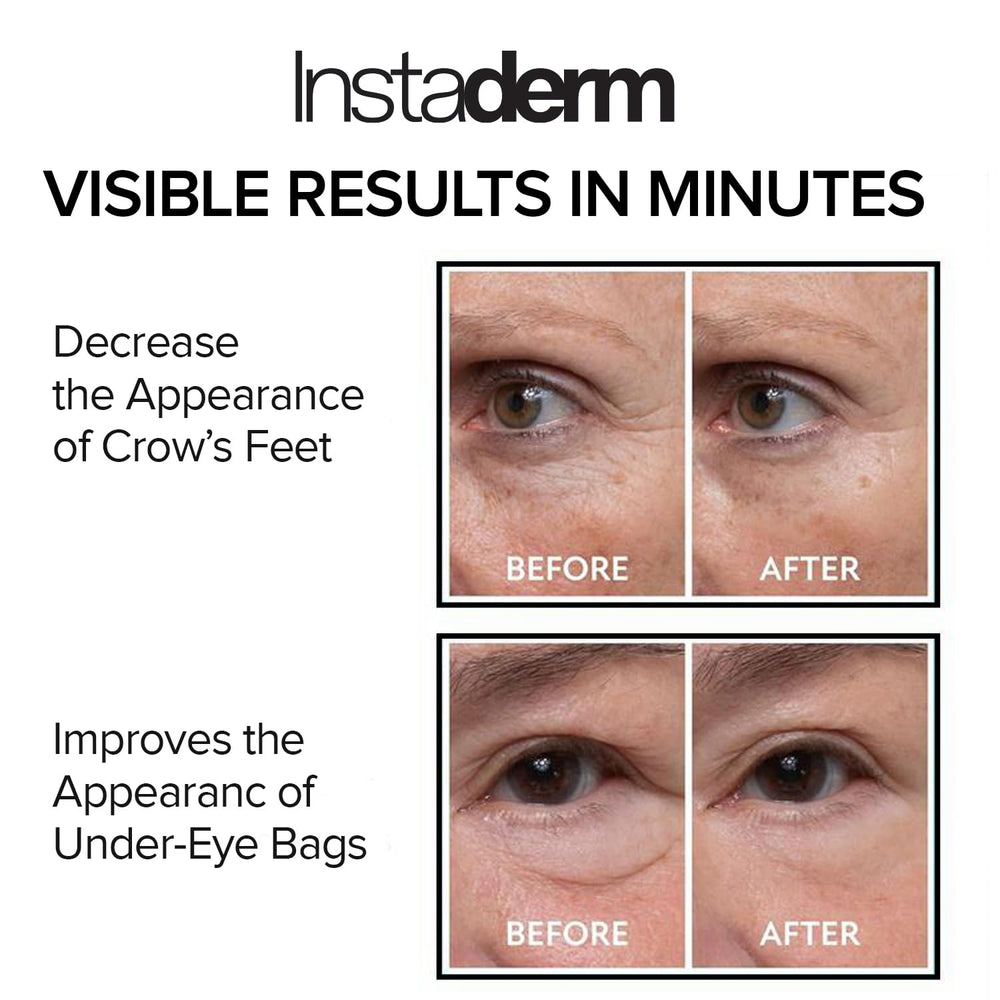 Instaderm formula with hyaluronic acid and vitamin C for hydration.