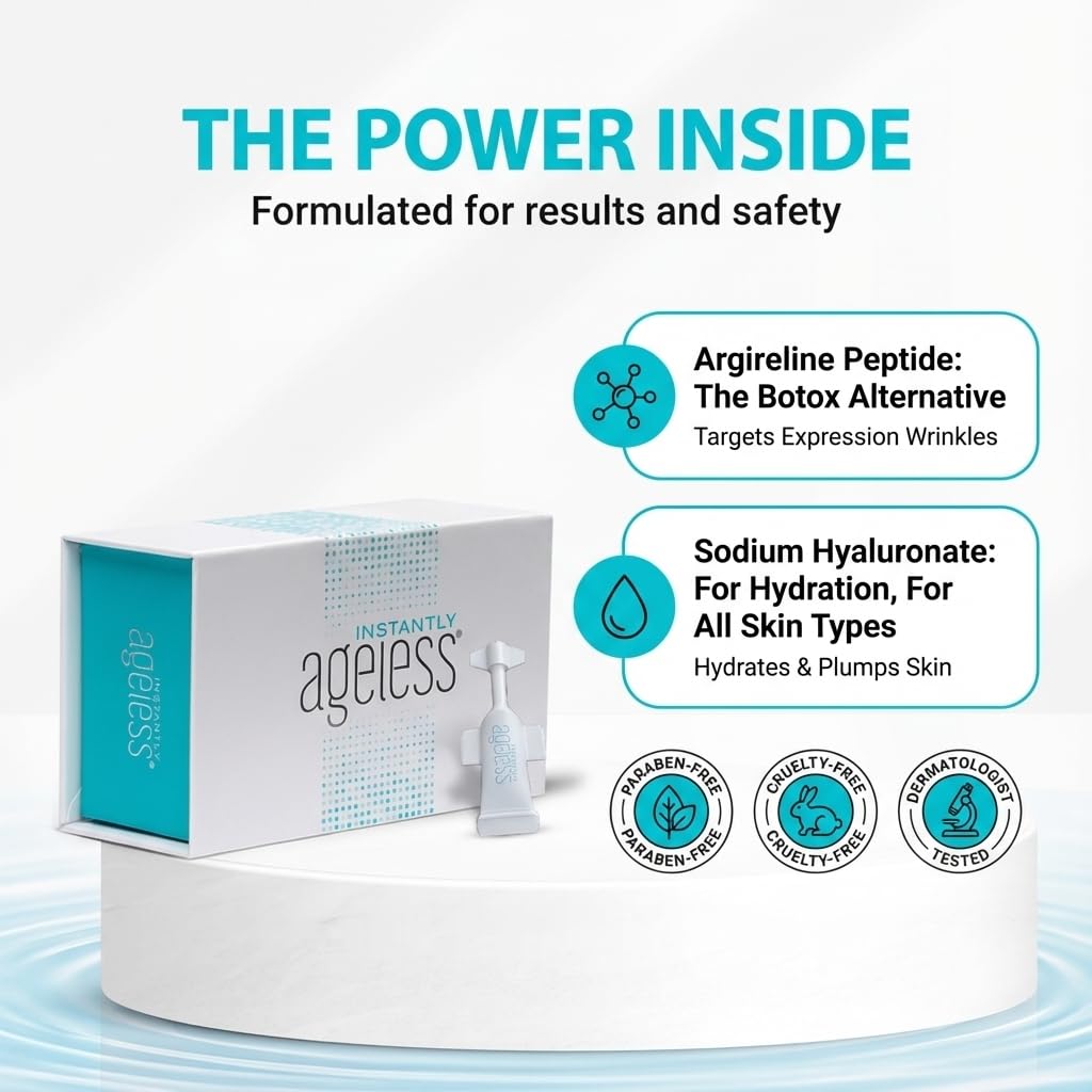 Instantly Ageless 25 vials pack for convenient on-the-go skincare routines