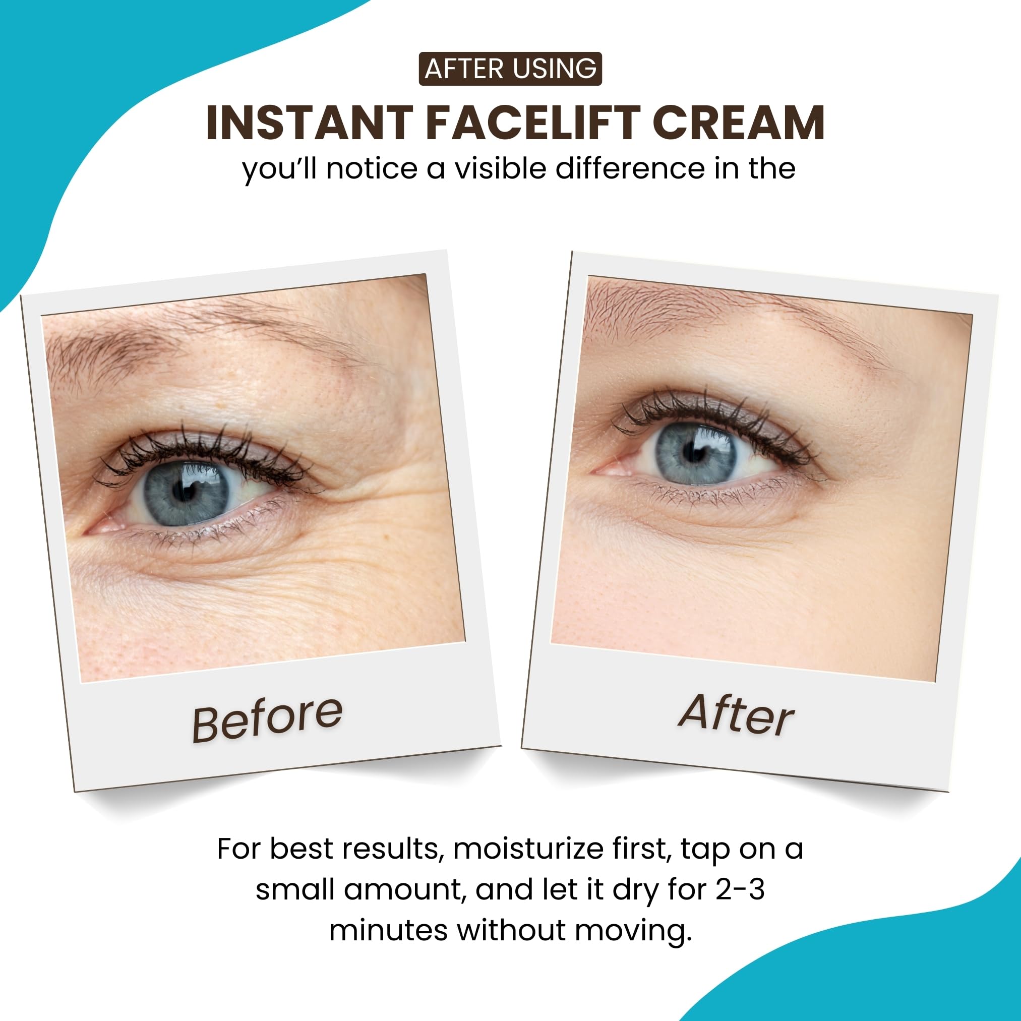 Instantly Ageless brightens dark circles for a more awake appearance.