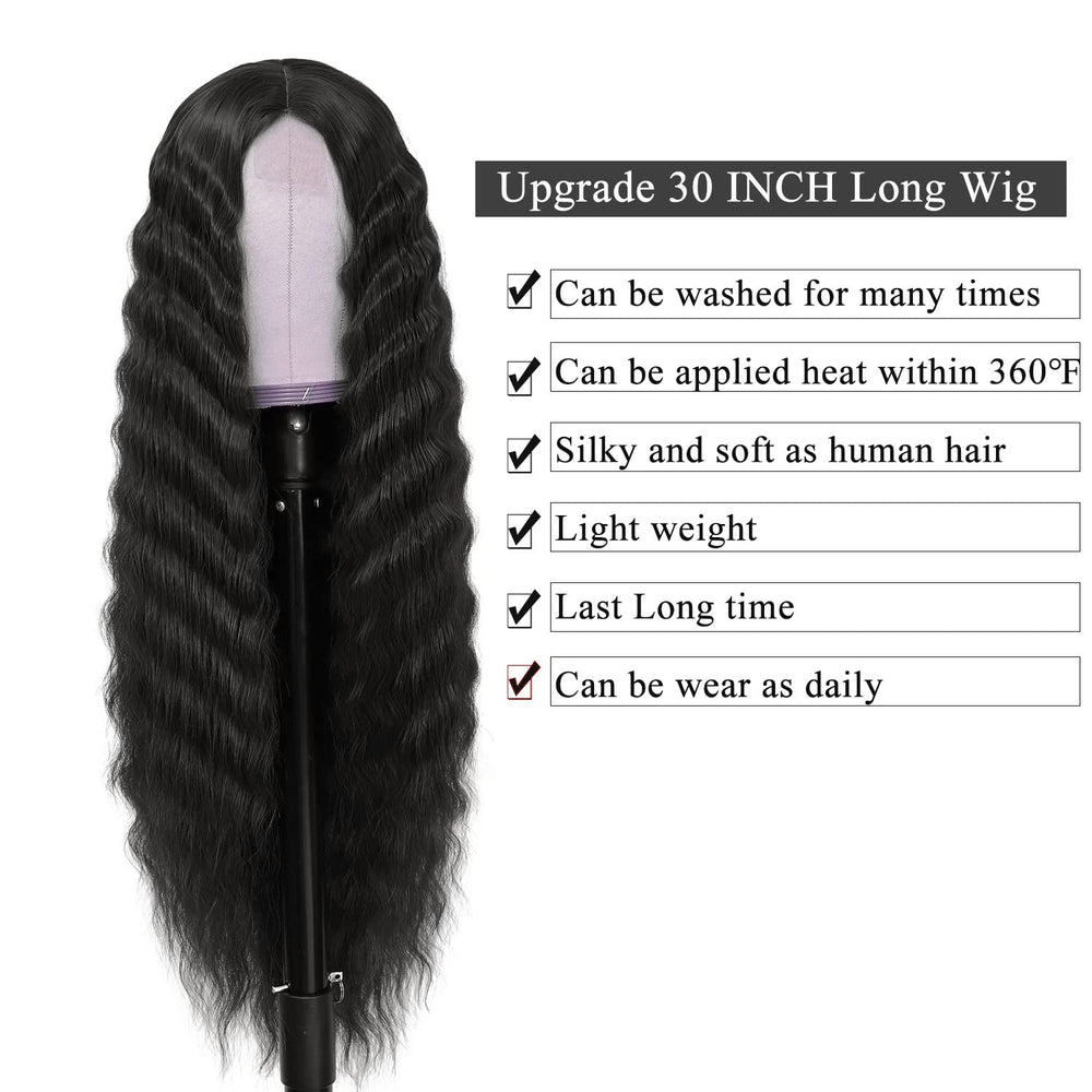 INSTASTYLE heat-resistant synthetic fiber wig ready for styling up to 180 C.