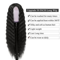 INSTASTYLE heat-resistant synthetic fiber wig ready for styling up to 180 C.